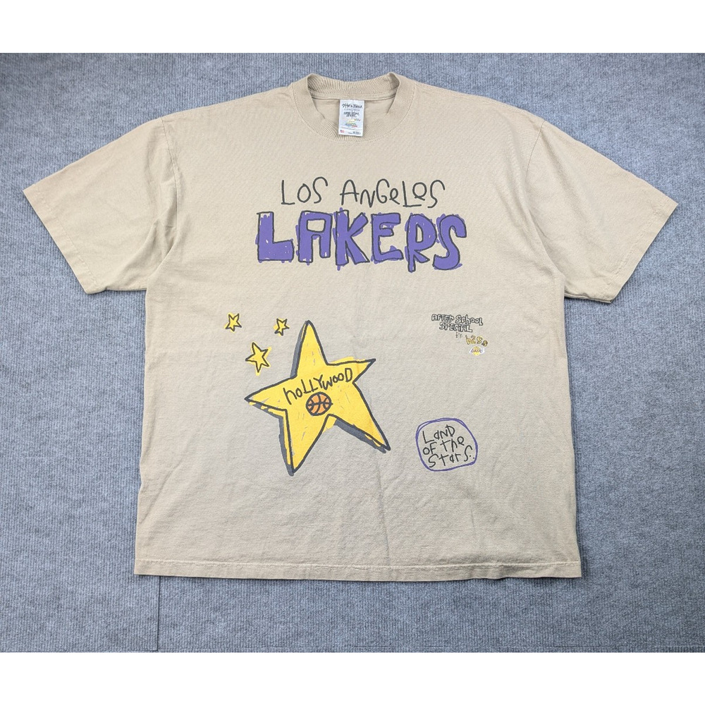 Los Angeles Lakers Shirt Mens XXL Shaka Wear After School Special Graphic Sports